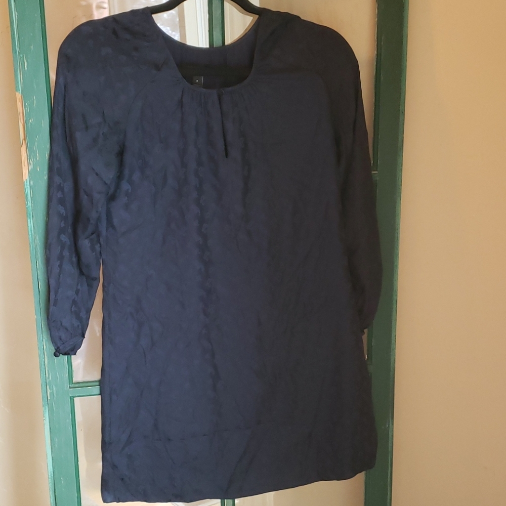 J Crew size 0 blue women's blouse 3/4 sleeve